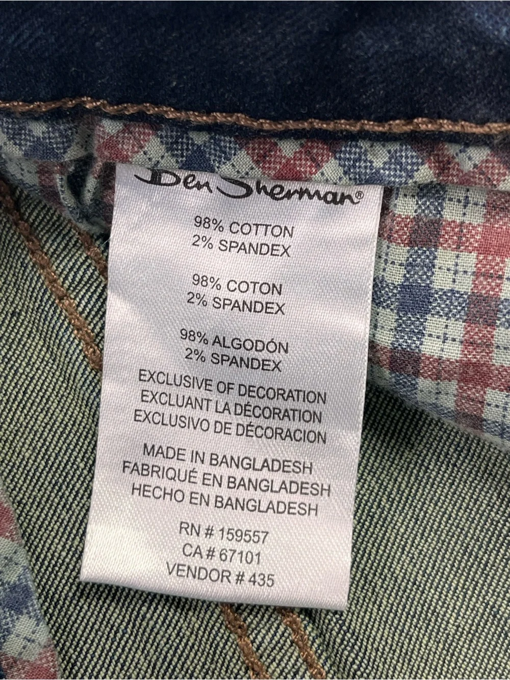 Ben Sherman Shoreditch Wash Men’s Slim Fit Jeans Size 32/32